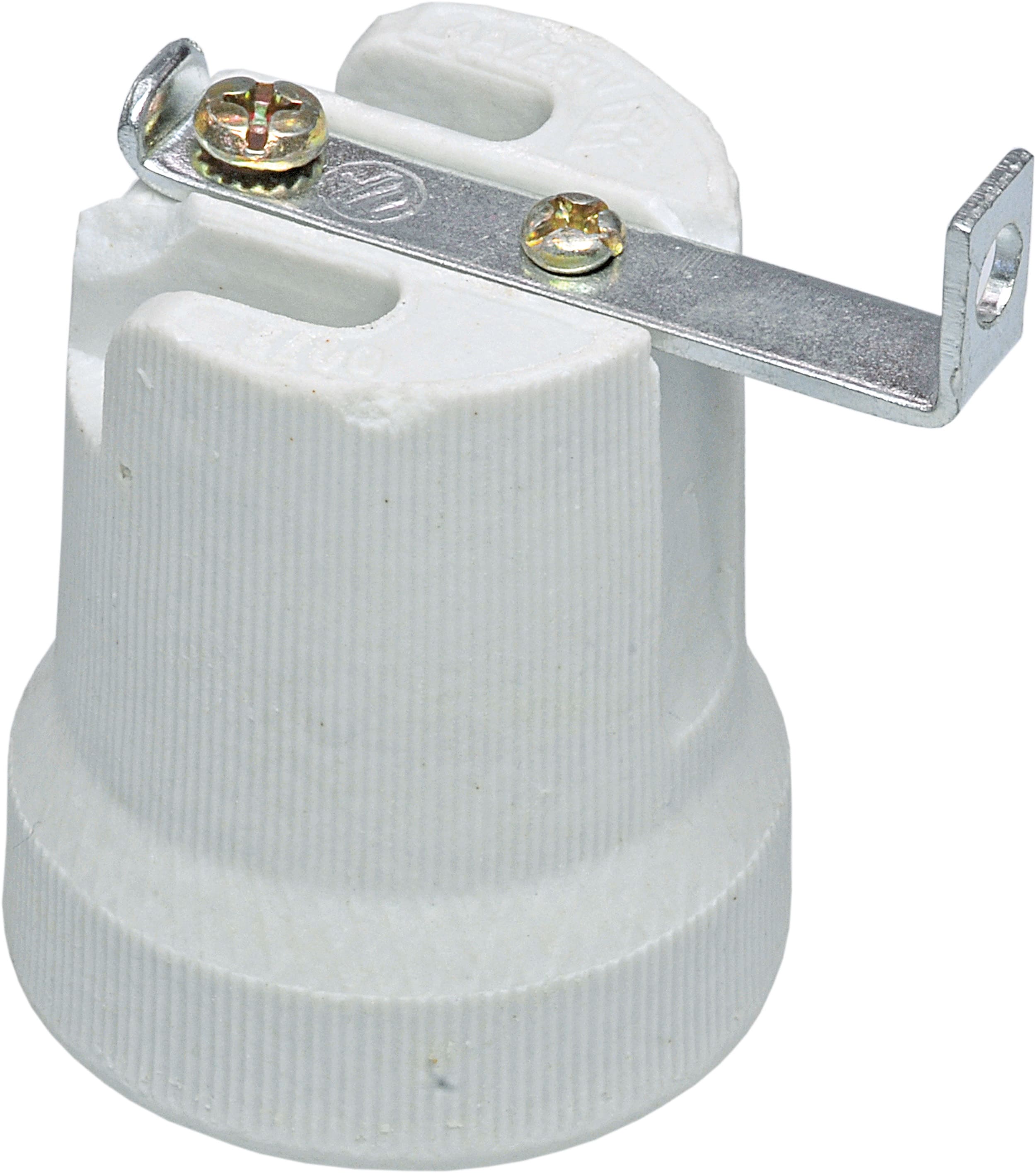 LE PROLUNGHE SAS - PRG552 PORT. E27 IN PORCELLANA C/STAFFA IN SU'