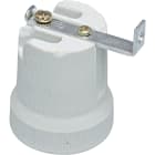 LE PROLUNGHE SAS - PRG552 PORT. E27 IN PORCELLANA C/STAFFA IN SU'