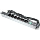 EXCEL - EXL555-292 PDU ORIZZ. 6 PRESE 2P+T 16A CON INT LUM