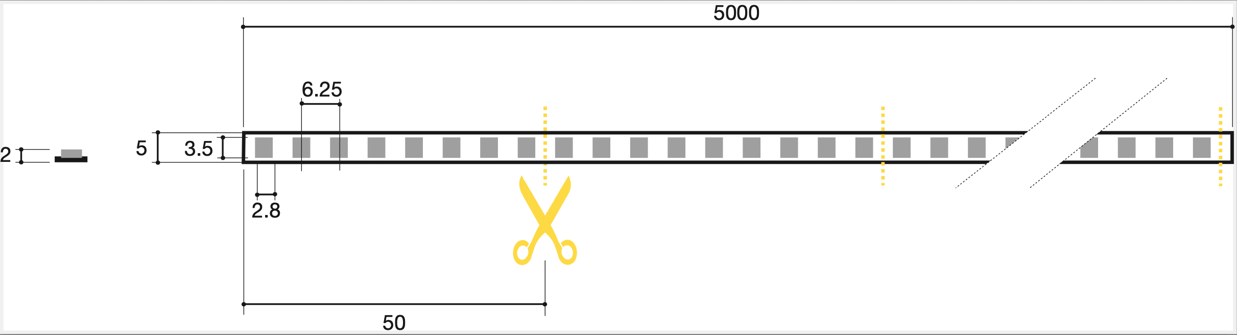 SICOM - SOL5601194020 SIRIOTAPE 11W/M 940 24V LED 2835 SLIM