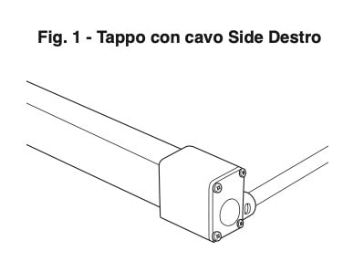 SICOM - SOL5609217-SIDE SICOMTAPENEONTOPIP67RGBW TAPPO+CAVO SIDE