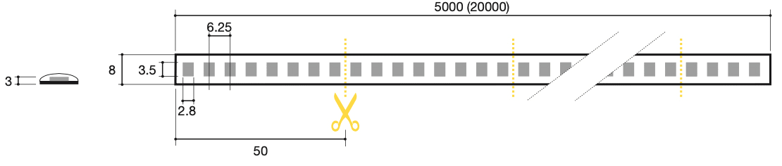 SICOM - SOL561992720XL SIRIOTAPE 9,6W/M 927 24V SUPERBRIGHT XL3