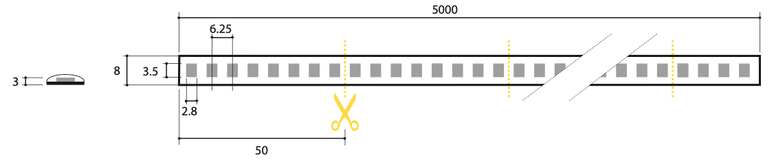 SICOM - SOL561994065 SIRIOTAPE 9,6W/M 940 24V SUPERBRIGHT IP