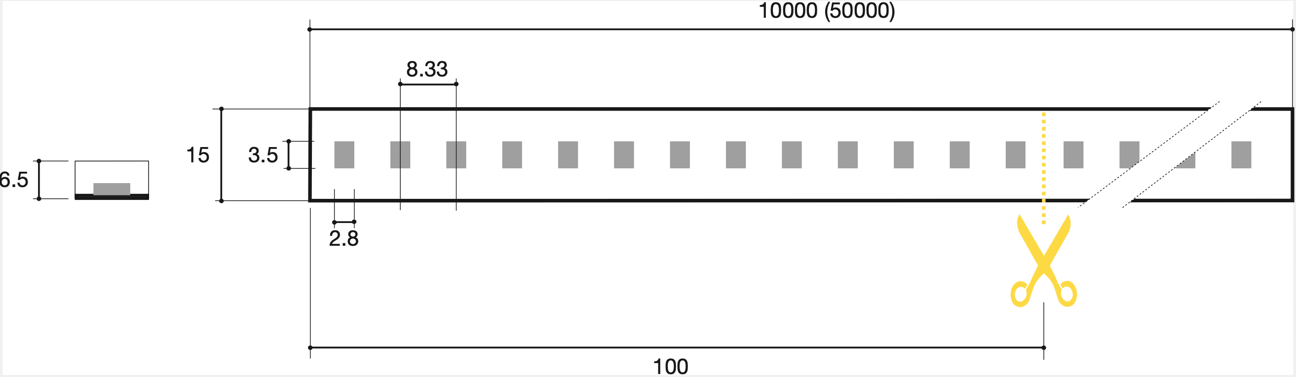 SICOM - SOL561AC1584065-10 SIRIOTAPE 15W/M 4000K IP65 230V-10M