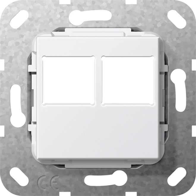 GIRA - GIR562903 MJ 2f LexCom-Buchse Abdeckung Reinweiss