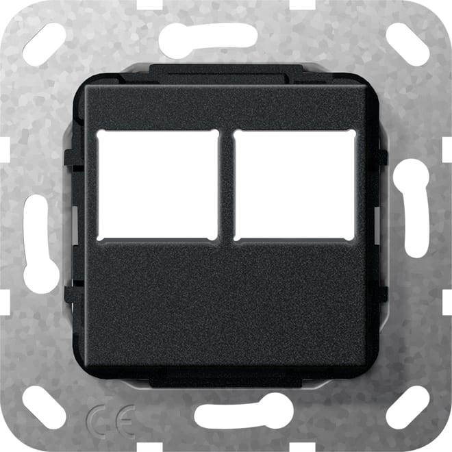 GIRA - GGI562910 MJ 2f LexCom-Buchse Abdeckung Schwarz