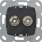 GIRA - GIR563010 BNC 2f Crimpanschluss Einsatz Schwarz m