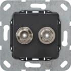 GIRA - GGI563010 BNC 2X COLL. CRIMPATO MODULO NERO O