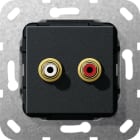 GIRA - GGI563110 CINCH AUDIO GENDER CHANGER MODULO NERO O