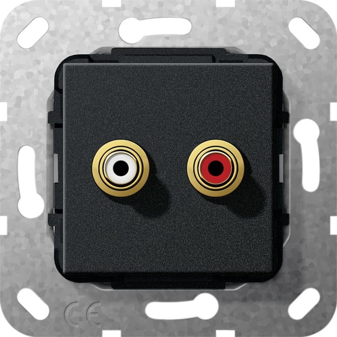 GIRA - GGI563210 C-Audio Lotanschl. Einsatz Schwarz m
