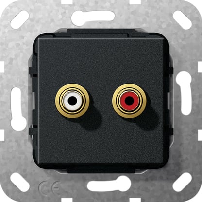 GIRA - GGI563210 RCA AUDIO COLL.SALDATO MODULO NERO O