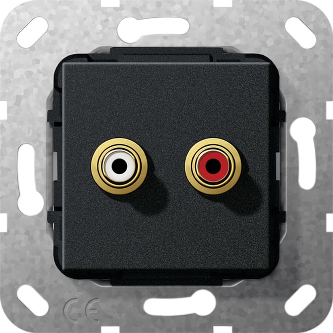 GIRA - GGI563310 C-Audio K-Peitsche Einsatz Schwarz m