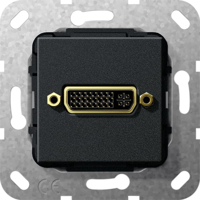 GIRA - GGI564410 DVI (24+5) Kpl. Einsatz Schwarz m