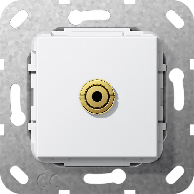 GIRA - GIR564903 M-Klinke K-Peitsche Einsatz Reinweiss