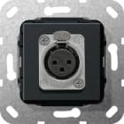 GIRA - GIR566710 XLR-Buchse D-Serie Einsatz Schwarz m