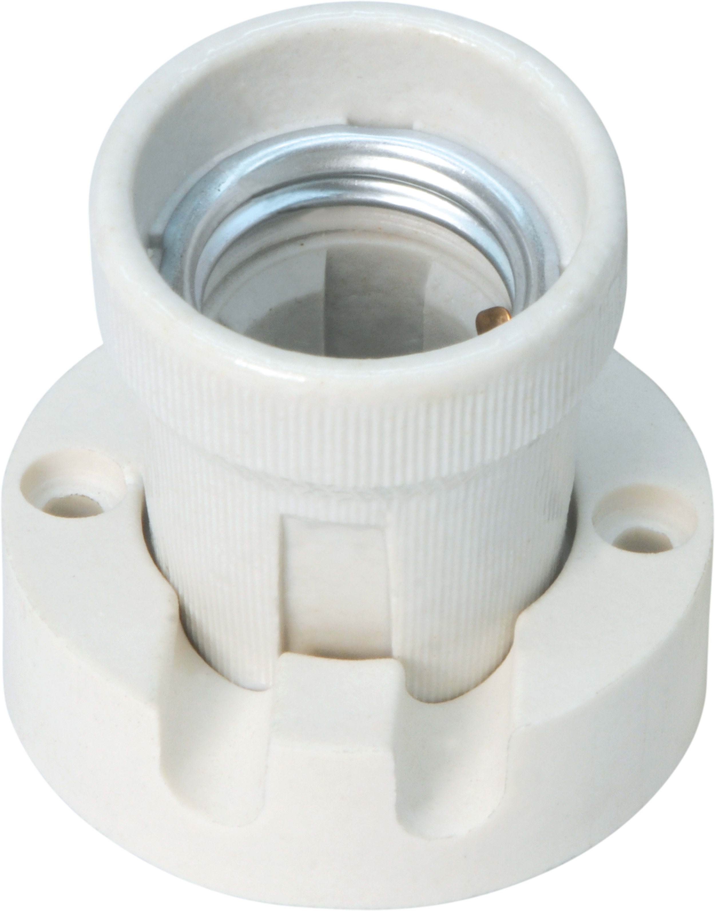 LE PROLUNGHE SAS - PRG566 PORTALAMPADE E27 CON BASE IN PORCELLANA