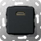 GIRA - GIR567010 HDMI K-Peitsche Einsatz Schwarz m