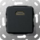 GIRA - GGI567010 HDMI K-Peitsche Einsatz Schwarz m