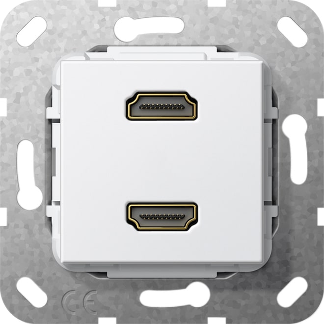 GIRA - GGI567103 HDMI 2f Kpl. Einsatz Reinweiss