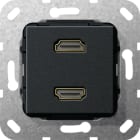 GIRA - GIR567110 HDMI 2f Kpl. Einsatz Schwarz m