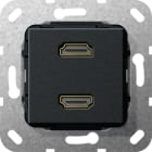 GIRA - GGI567110 HDMI 2-M G-CH MODULO NERO O