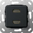 GIRA - GGI567110 HDMI 2-M G-CH MODULO NERO O