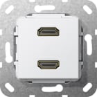 GIRA - GGI567203 HDMI 2f K-Peitsche Einsatz Reinweiss