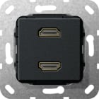 GIRA - GGI567210 HDMI 2f K-Peitsche Einsatz Schwarz m