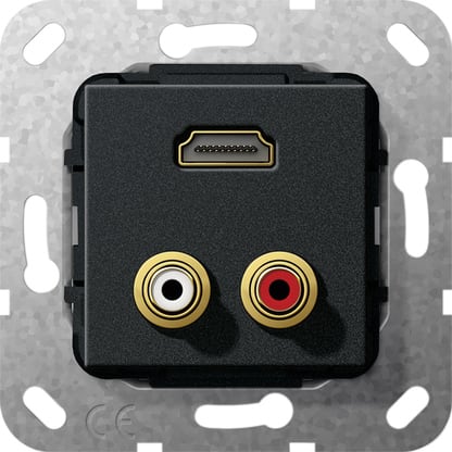 GIRA - GGI567410 C-AUDIO HDMI CAVO BREAKOUT MODULO NERO O