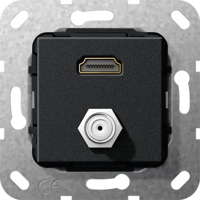 GIRA - GIR567510 HDMI SAT PRESA F GENDER CHANGER MODULO N