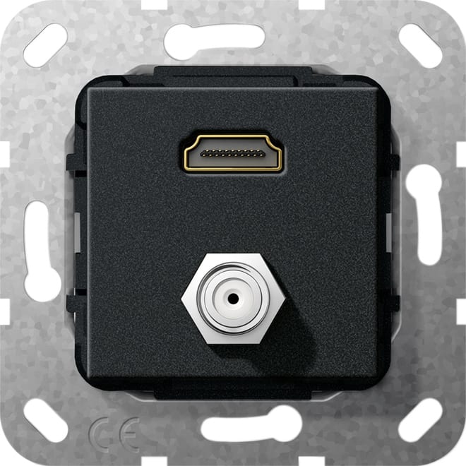 GIRA - GIR567510 HDMI SAT PRESA F GENDER CHANGER MODULO N