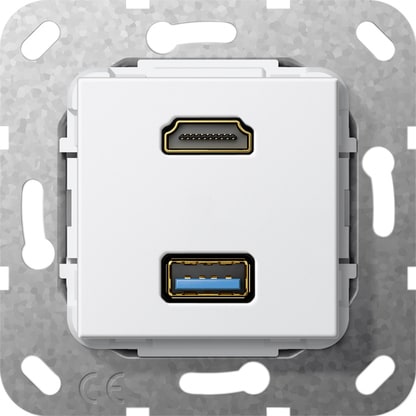 GIRA - GGI567803 HDMI USB 3.0 A G-CH MODULO BNC PURO
