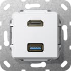 GIRA - GGI567803 HDMI USB 3.0 A G-CH MODULO BNC PURO
