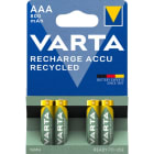 VARTA CONSUMER BATT - VAT56813101404 AAA RECHARGE ACCU RECYCLED X4 (800 MAH)