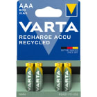 VARTA CONSUMER BATT - VAT56813101404 AAA RECHARGE ACCU RECYCLED X4 (800 MAH)