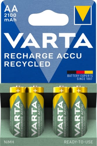 VARTA CONSUMER BATT - VAT56816101404 AA (STILO) RECHARGE ACCU RECYC X4 2100 M