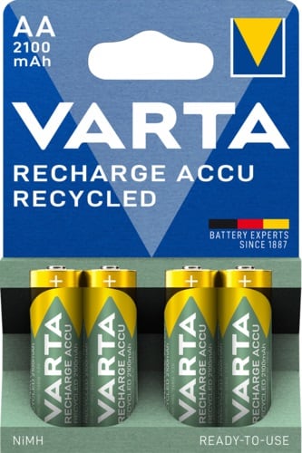 VARTA CONSUMER BATT - VAT56816101404 AA (STILO) RECHARGE ACCU RECYC X4 2100 M