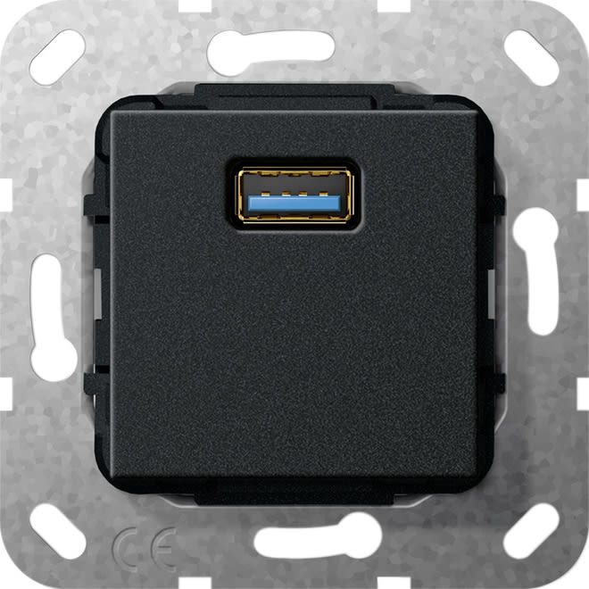 GIRA - GIR568210 USB 3.0 A GENDER CHANGER MODULO NERO O