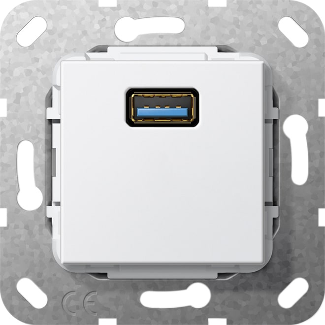 GIRA - GIR568303 USB 3.0 A K-Peitsche Einsatz Reinweiss