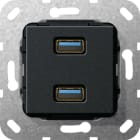 GIRA - GGI568510 USB 3.0 A 2f K-Peitsche Einsatz Schwarz