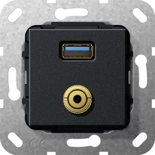 GIRA - GIR568610 USB 3.0 A M-Klinke Kpl. K-Peitsche Einsa