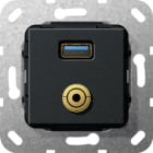 GIRA - GGI568710 USB 3.0 A M-Klinke K-Peitsche Einsatz Sc