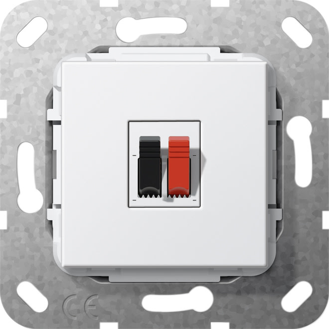 GIRA - GIR569203 Lautsprecheranschluss 1f Einsatz Reinwei
