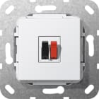 GIRA - GIR569203 Lautsprecheranschluss 1f Einsatz Reinwei