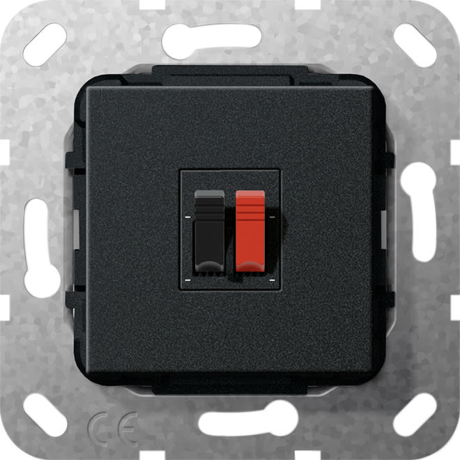 GIRA - GIR569210 Lautsprecheranschluss 1f Einsatz Schwarz