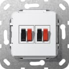 GIRA - GGI569303 Lautsprecheranschluss 2f Einsatz Reinwei