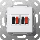 GIRA - GGI569303 COLLEGAM.ALTOPARL. 2X MODULO BNC PURO