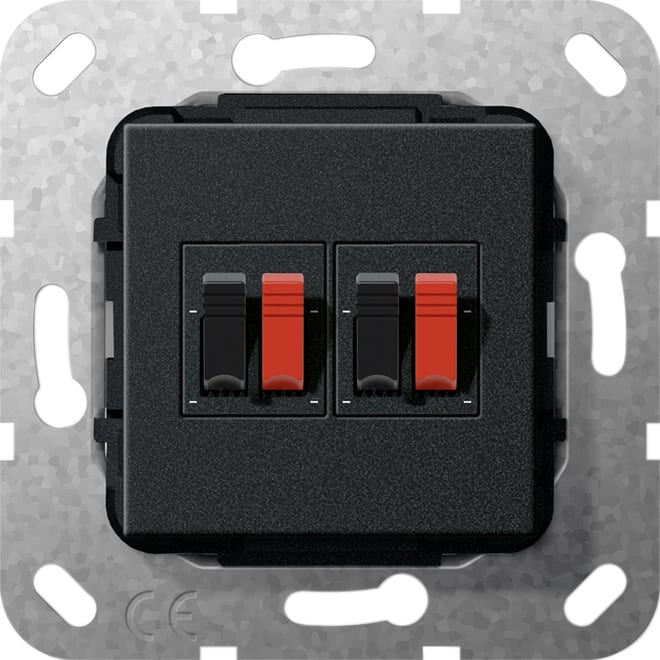 GIRA - GGI569310 COLLEGAM.ALTOPARL. 2X MODULO NERO O