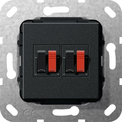 GIRA - GGI569310 COLLEGAM.ALTOPARL. 2X MODULO NERO O