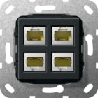 GIRA - GIR569810 MJ RJ45 Cat.6A 10 Gbit 4f Kpl. Einsatz S
